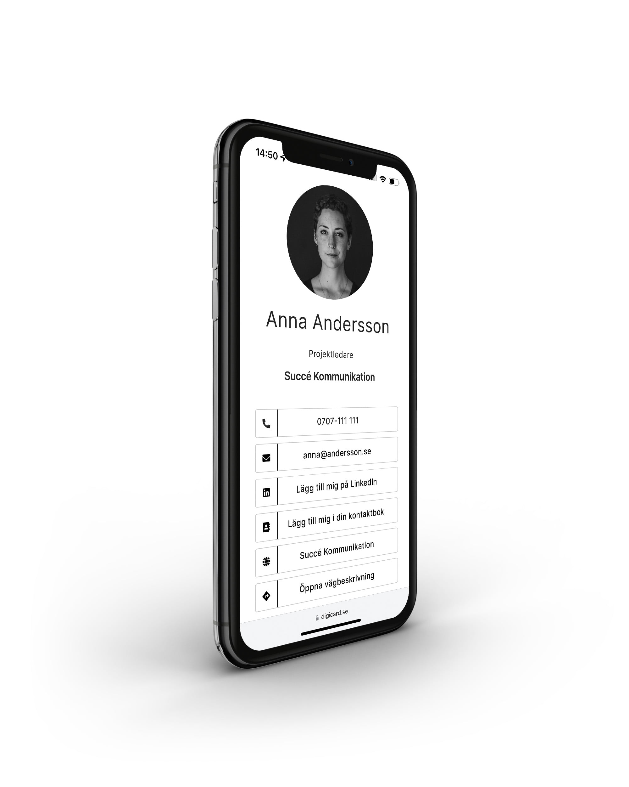 Digitala visitkort från Digicard